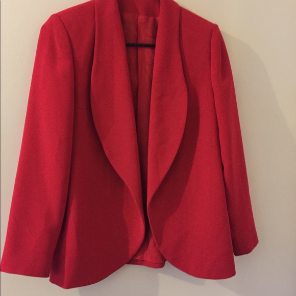 ❤️Stylish Red Blazer❤️ Waterfall Style. - Picture 2 of 8